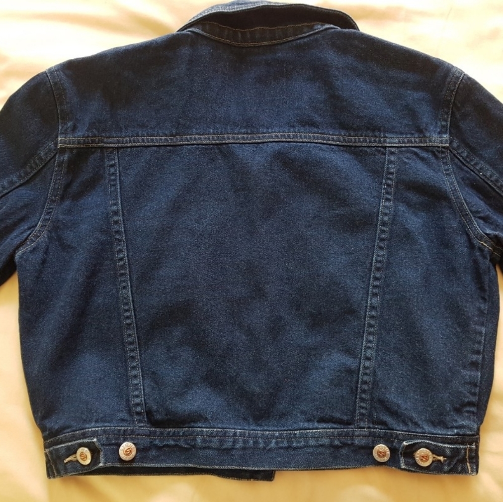 Vintage Y2K Crop Denim Jean Jacket LIKE NEW! - Picture 3 of 5